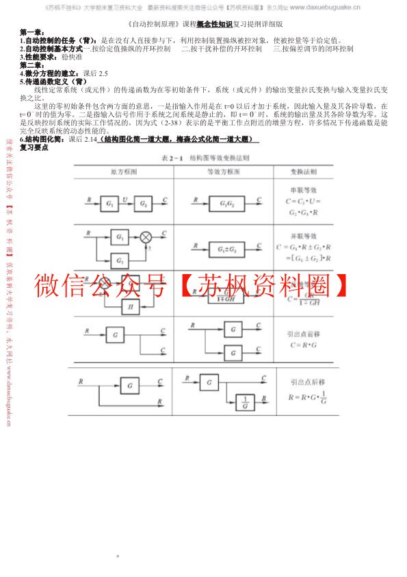 自动控制原理